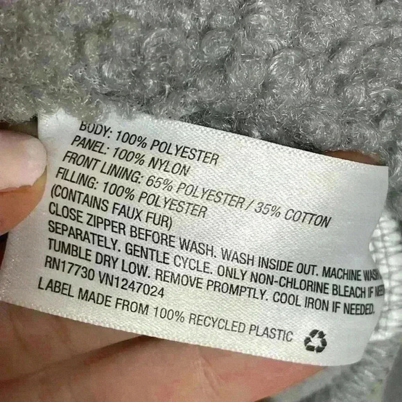 JoyLab Gray Women's 1/2 Zipper Sherpa Pullover Sweatshirt Size S - Picture 11 of 13